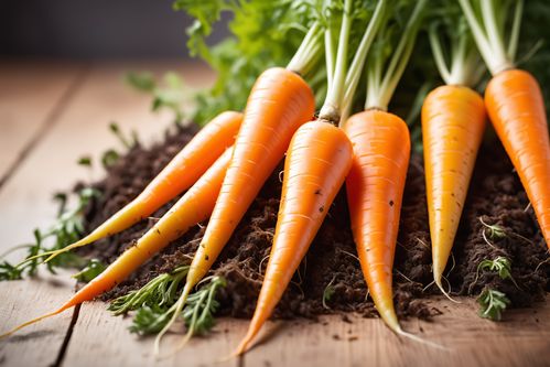 土壤中的宝藏 胡萝卜农产品摄影的艺术